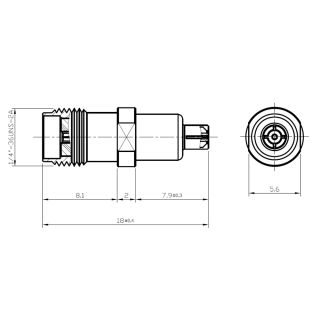06-010100-0007 HS-SMAF To IPEX4F Adapter (9G)_Lock Type_Web2